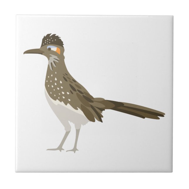 Greater Roadrunner Ceramic Tile (Front)