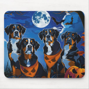 Greater Swiss Halloween Spooky Mouse Pad