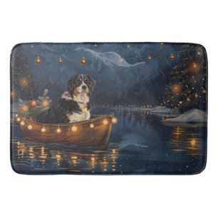 Greater Swiss Mountain Christmas Festive Voyage Bath Mat