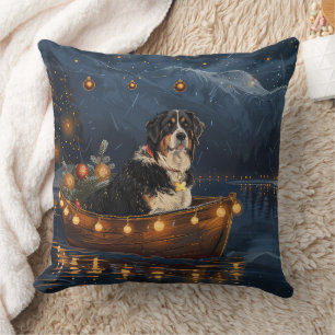 Greater Swiss Mountain Christmas Festive Voyage Cushion