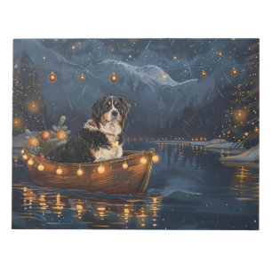 Greater Swiss Mountain Christmas Festive Voyage Notepad