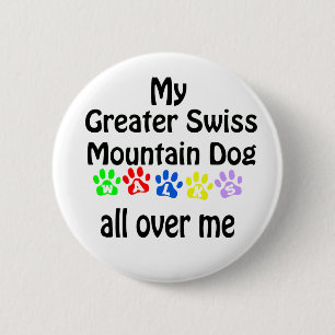 Greater Swiss Mountain Dog 6 Cm Round Badge