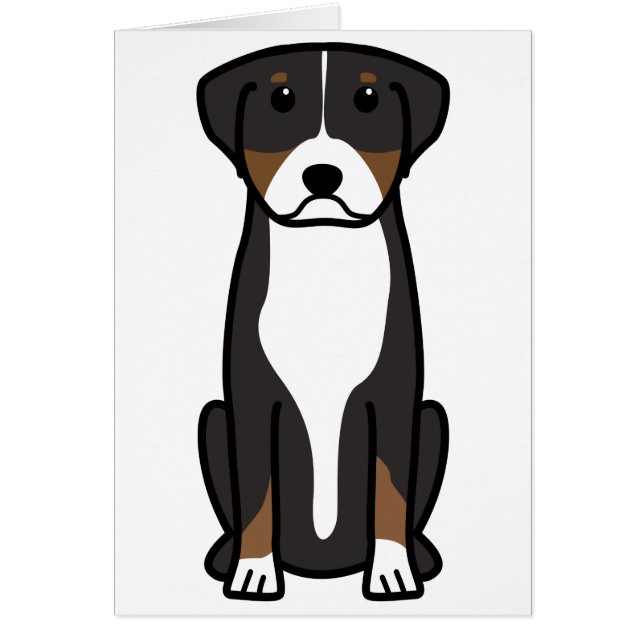 Greater Swiss Mountain Dog Cartoon (Front)