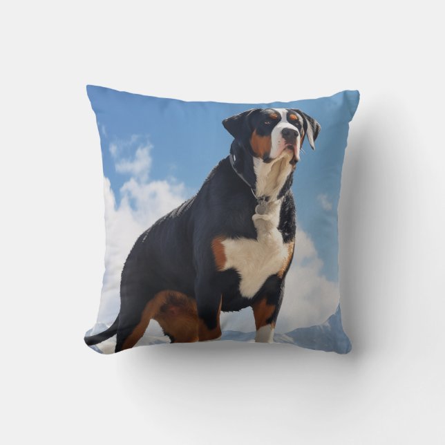 Greater Swiss Mountain dog Cushion (Front)