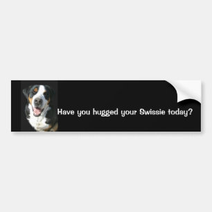 Greater Swiss Mountain Dog: Happy Bumper Sticker