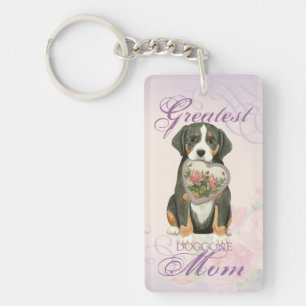Greater Swiss Mountain Dog Heart Mum Key Ring