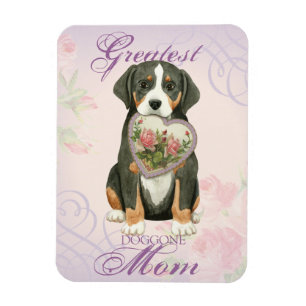 Greater Swiss Mountain Dog Heart Mum Magnet