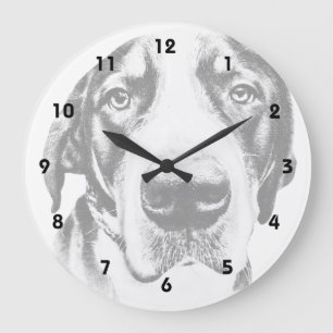 Greater Swiss Mountain Dog Large Clock