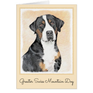 Greater Swiss Mountain Dog Painting - Original Art