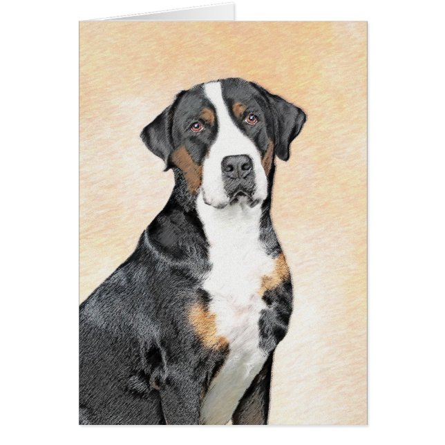 Greater Swiss Mountain Dog Painting - Original Art (Front)