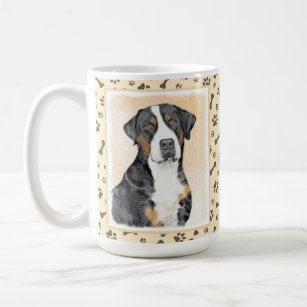 Greater Swiss Mountain Dog Painting - Original Art Coffee Mug