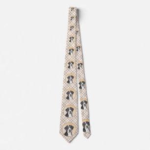 Greater Swiss Mountain Dog Painting - Original Art Tie