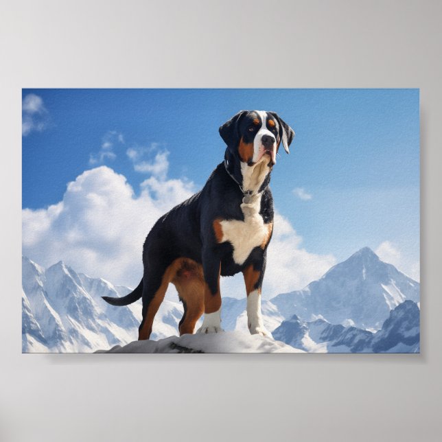 Greater Swiss Mountain dog Poster (Front)