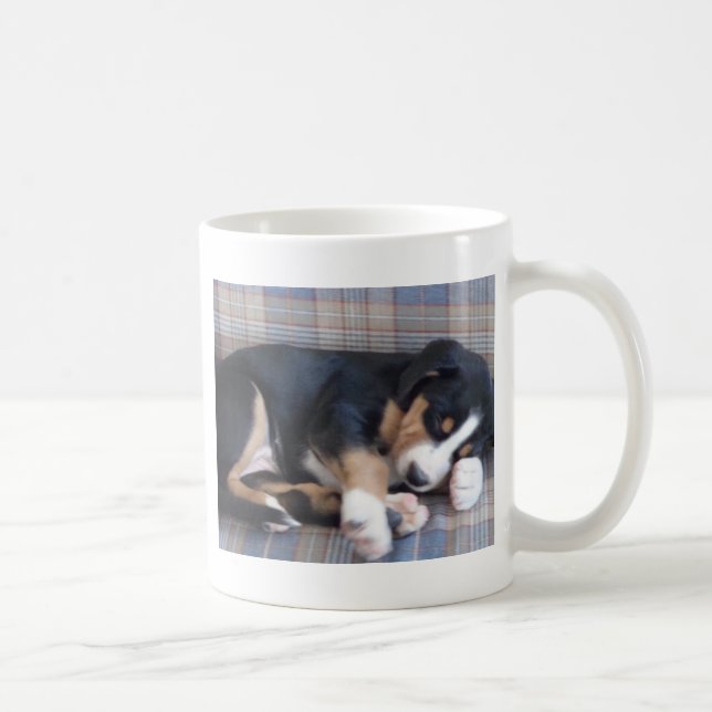 greater swiss mountain dog puppy coffee mug (Right)