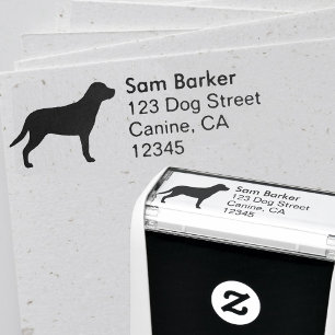 Greater Swiss Mountain Dog Return Address Self-inking Stamp
