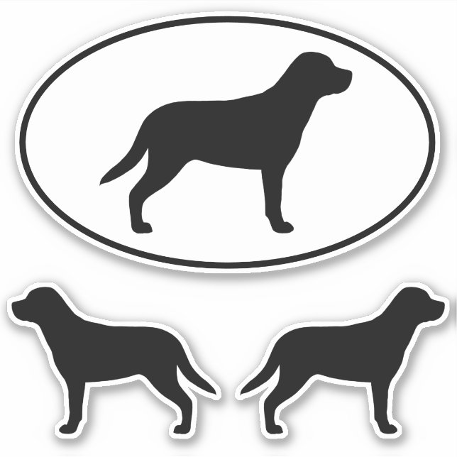 Greater Swiss Mountain Dog Silhouettes Sticker Set (Front)