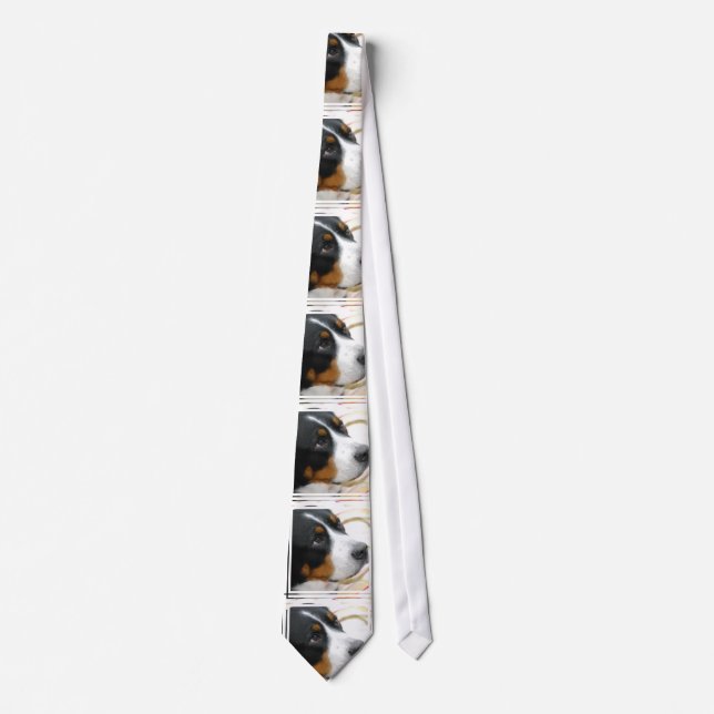 Greater Swiss Mountain Dog Tie (Front)