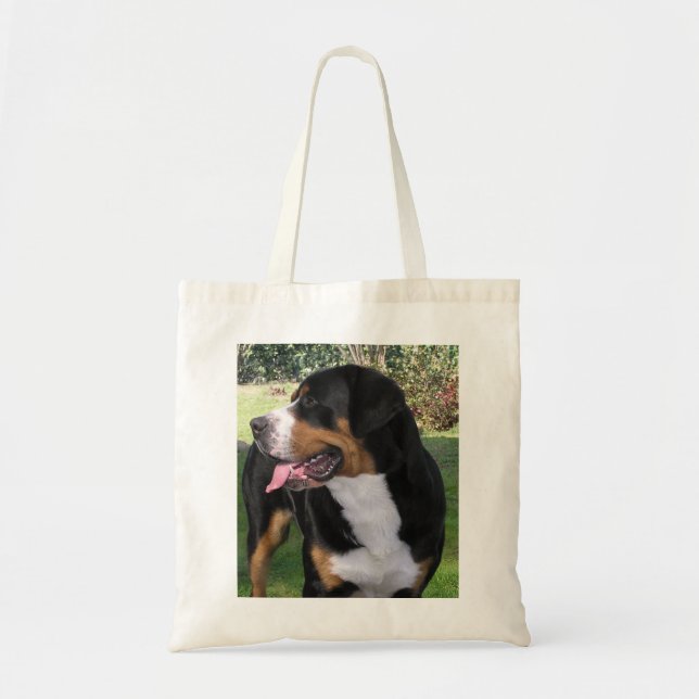 greater swiss mountain dog tote bag (Front)