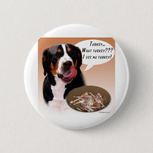 Greater Swiss Mountain Dog Turkey 6 Cm Round Badge