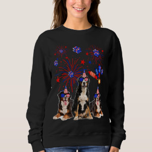 Greater Swiss Mountain Dogs American Flag 4th Of J Sweatshirt