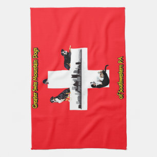 Greater Swiss Mountain Dogs of SWPA Kitchen Towel