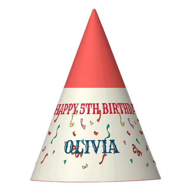 GREATEST 5TH Birthday Party Circus THEME Hat (Front)