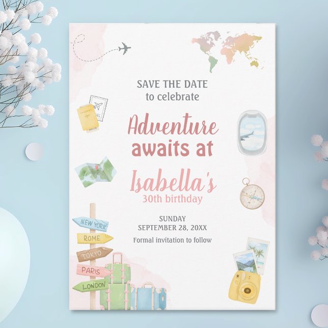 Greatest Adventure Awaits Travel Save The Date (Creator Uploaded)
