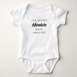Greatest Adventure Infant Outfit- Announcement Baby Bodysuit