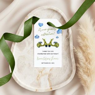 Greatest Adventure, Scooter, Couples Bridal Shower Gift Tags