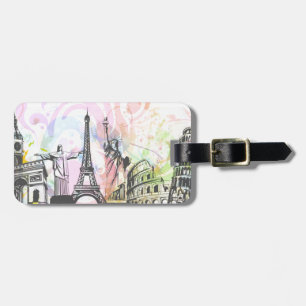 Greatest architectural buildings luggage tag