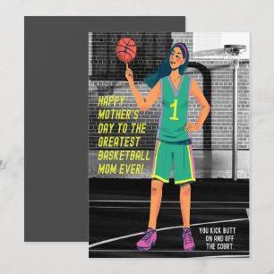 GREATEST BASKETBALL MOM EVER  HOLIDAY CARD