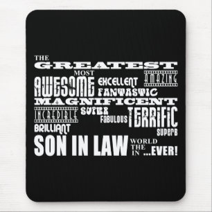 Greatest Best Sons in Law Birthday & Wedding Party Mouse Pad