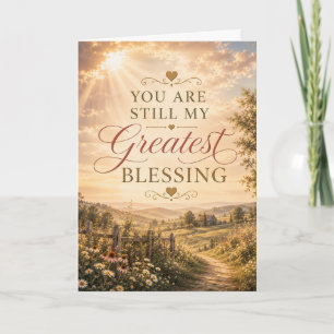 Greatest Blessing Anniversary Card