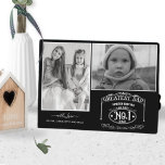 Greatest Dad, Custom Father's Day Gift Photo Plaque<br><div class="desc">Surprise Dad with this beautiful photo plaque gift perfect for display at their office with pride and love! Plaque with a lovely phrase celebrating dad and, two photo templates for your pictures and two text sections to personalize with your own phrase and kids names or message. Great with color photos...</div>