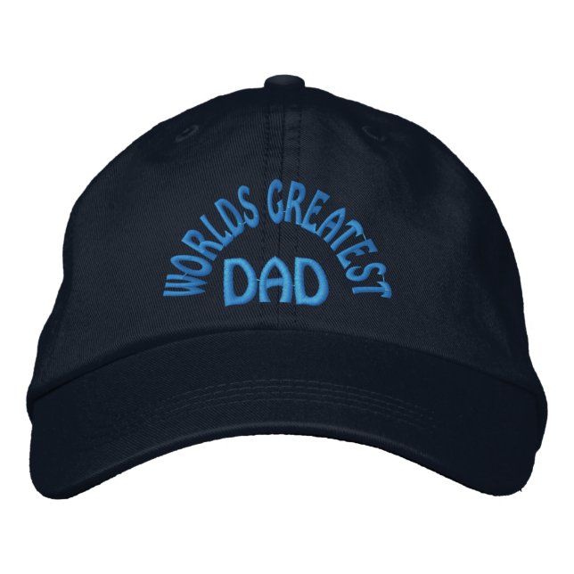 Greatest Dad Embroidered Cap (Front)