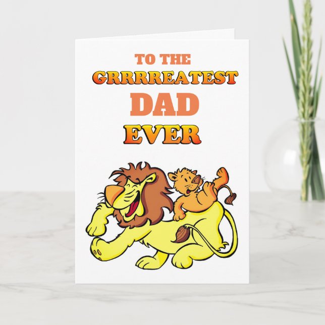 Greatest Dad Ever Card (Front)
