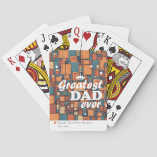 "Greatest Dad Ever" Custom Printed Playing Cards