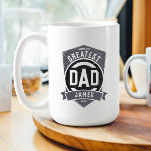 Greatest Dad Ever Modern Father's Day Gift Coffee Mug
