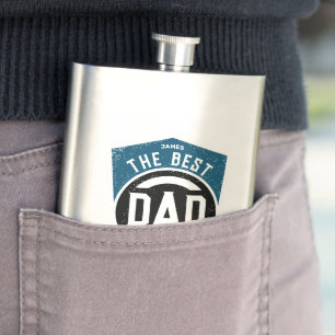 Greatest Dad Ever Modern Father's Day Gift Hip Flask