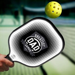 Greatest Dad Ever Modern Father's Day Gift Pickleball Paddle