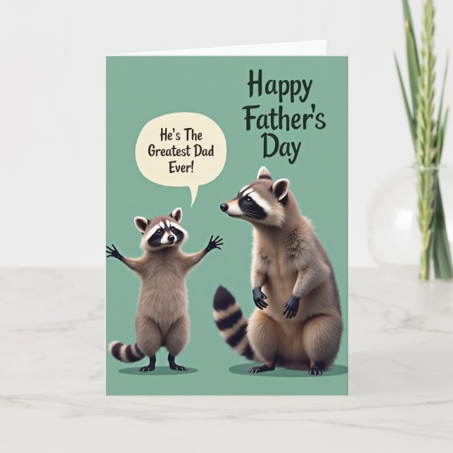 Greatest Dad Forest Friends Card (Front)