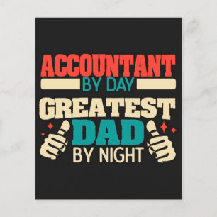 Greatest dad funny quote  fatherday gift flyer