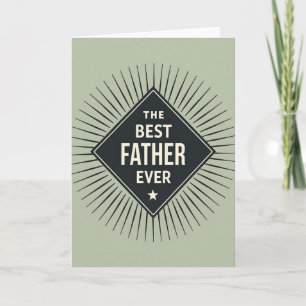 Greatest Father Ever Badge Card