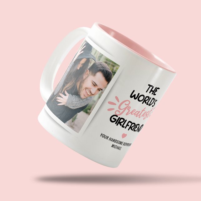 Greatest Girlfriend 2 Photo Two-Tone Coffee Mug (Creator Uploaded)