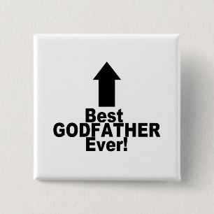Greatest Godfather 15 Cm Square Badge