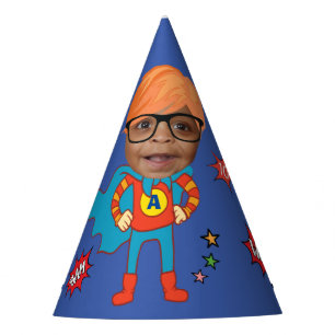 Greatest Kid Superhero Awesome Comic Birthday Party Hat