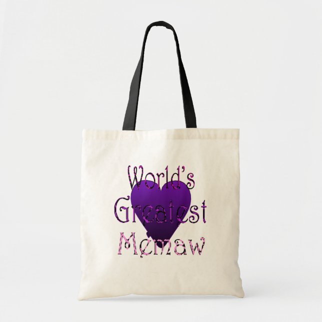 greatest.memaw tote bag (Front)