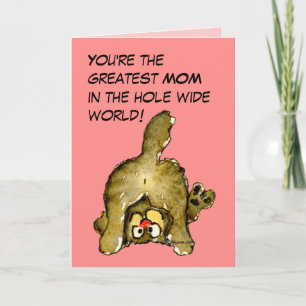 Greatest Mum Cat Card