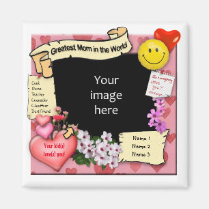Greatest Mum Magnet with Your Photo