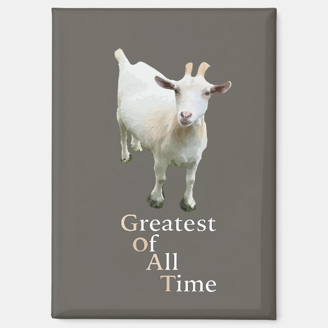 Greatest of all time Goat Magnet (Front)